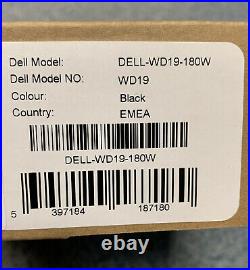 Dell Docking station WD19 USB Type-C connection 180W UK Power