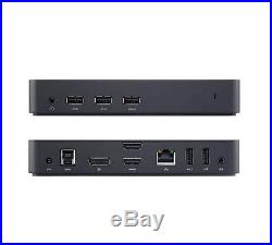 Dell USB 3.0 Ultra HD 4K Triple Video 3 Monitors Docking Station D3100 HDMI Ref
