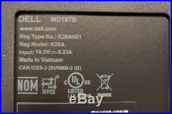 Dell WD19TB 180W Thunderbolt 3 USB-C DisplayPort Docking Station Open box