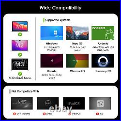 DisplayLink USB-C Docking Station 3 Monitors 100W Charging 3HDMI 2DP RJ45 15IN1 DisplayLink USB-C Docking Station 3 Monitors 100W Charging 3HDMI 2DP RJ45 15IN1