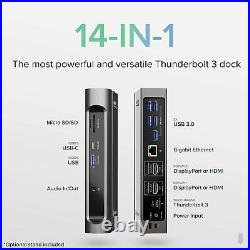 Dock Station Plugable Thunderbolt 3 e USB-C Dual Display 96W Charger