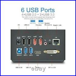 Docking Station Wavlink USB 3.0 A DVI HDMI RJ45 For Double Display Universal