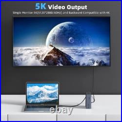 Dolovo Thunderbolt 3/4 Docking Station Dual 4K, 16-in-1 Universal Laptop Dock