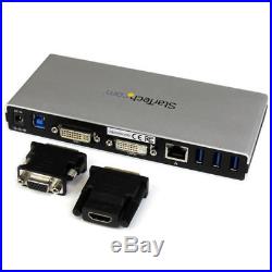 Dual-Monitor USB 3.0 Docking Station with DVI and Vertical Stand StarTech. Com