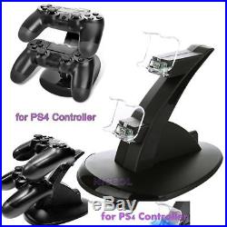 Dual USB Charging Dock Station Ständer Halter für Sony Playstation 4 Controller