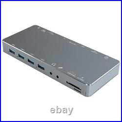 ElectriQ 4K Triple Monitor USB Docking Station eiQ-4K3XUSBPROHUB