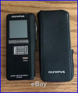 Euc Olympus Ds-5000 Digital Voice Recorder, Case & Usb Docking Station