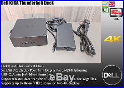 Genuine Dell Thunderbolt Tb16 Docking Station Usb 3.0 Type-c 0j5c6 K16a Ee1411