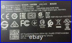 HP Thunderbolt Dock 230W G2 3TR87AA#ABA HSN-IX01 USB-C Docking Station SEE NOTES