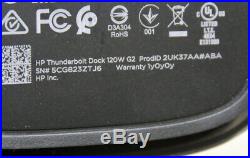 HP Thunderbolt Dock G2 120W USB-C Docking Station No power supply