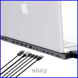 HyperDrive Docking Station USB-C Hub for MacBooks (13-16) Triple 4K HDMI