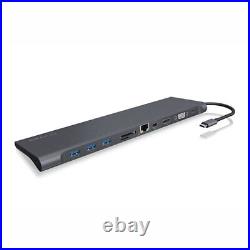 ICY BOX IB-DK2102-C USB Type-C Notebook Docking Station LAN/DP/HDMI/VGA/SD USB3x