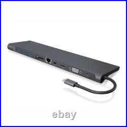 ICY BOX IB-DK2102-C USB Type-C Notebook Docking Station LAN/DP/HDMI/VGA/SD USB3x