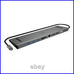 ICY BOX IB-DK2106-C 11-in-1 Notebook Docking Station, 3x USB 3.0 Type-A, USB Typ