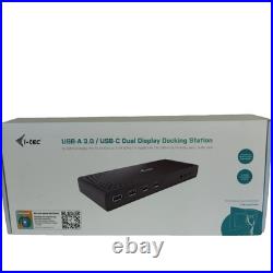 I-tec CADUAL4KDOCK I-TEC USB-C/A DOCKING STATION 1X Gigabit Lan 6x USB-A 3.0 I-tec CADUAL4KDOCK I-TEC USB-C/A DOCKING STATION 1X Gigabit Lan 6x USB-A 3.0