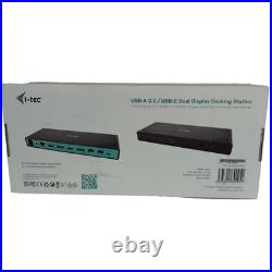 I-tec CADUAL4KDOCK I-TEC USB-C/A DOCKING STATION 1X Gigabit Lan 6x USB-A 3.0 I-tec CADUAL4KDOCK I-TEC USB-C/A DOCKING STATION 1X Gigabit Lan 6x USB-A 3.0
