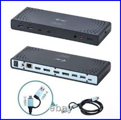 I-tec Docking Station USB-C Hub with Dual HDMI, Ethernet 4x USB-A + 2x USB-C Mic