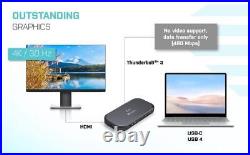 I-tec Thunderbolt 3/USB-C Dual 4K Docking Station + USB-C to DisplayPort Cabl