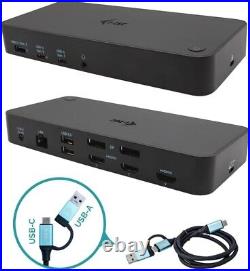 I-tec USB 3.0 / USB-C / Thunderbolt 3x 4K Docking Station + Power supply
