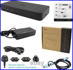 I-tec USB 3.0 / USB-C / Thunderbolt 3x 4K Docking Station + Power supply