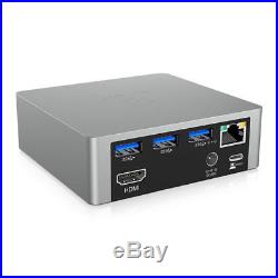 Icy Box IB-DK2301-C USB Type-C Notebook Docking Station, HDMI 3840x2160@30fps Di
