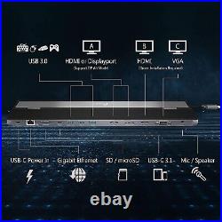 J5create USB-C Hub Triple Display Docking Station 100W PD Adapter 13in1 RRP £145 J5create USB-C Hub Triple Display Docking Station 100W PD Adapter 13in1 RRP £145