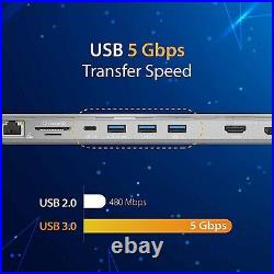 J5create USB-C Hub Triple Display Docking Station 100W PD Adapter 13in1 RRP £145 J5create USB-C Hub Triple Display Docking Station 100W PD Adapter 13in1 RRP £145