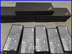 Joblot of x5 Lenovo ThinkPad Thunderbolt 3 Dock 135W PSU+USB-C Cable Type 40AC