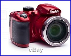 KODAK PIXPRO AZ401 Bridge Digital Camera 16MP 40X Optical Zoom HD720p video Red