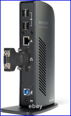 Kensington K33777EU USB 3.0 Docking Station HDMI, DVI, VGA, 6 USB, Ethernet Kensington K33777EU USB 3.0 Docking Station HDMI, DVI, VGA, 6 USB, Ethernet