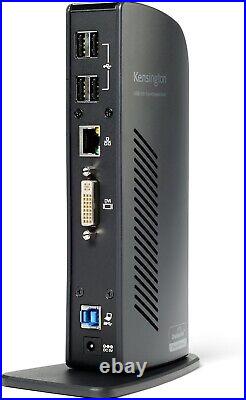 Kensington K33777EU USB 3.0 Docking Station HDMI, DVI, VGA, 6 USB, Ethernet Kensington K33777EU USB 3.0 Docking Station HDMI, DVI, VGA, 6 USB, Ethernet