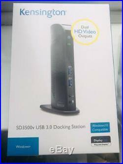 Kensington SD3500v USB 3.0 Docking Station Dual HD Video Outputs BRAND NEW