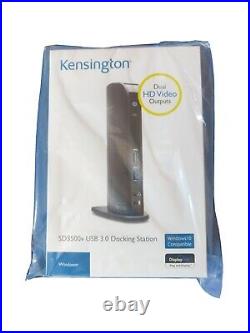 Kensington SD3500v USB 3.0 Dual Display Universal Laptop Docking Station