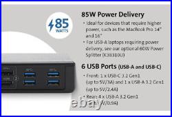 Kensington SD4750P USB-C & USB 3.0 Dual 4K Docking Station Used