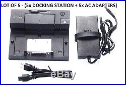 LOT Dell Latitude E Series PR03X Docking Station E-Port with 130 Watt AC USB 3.0