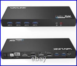 Laptop Universal Docking Station 5K WAVLINK USB C up to 5120x2880 60Hz Dual 4K Laptop Universal Docking Station 5K WAVLINK USB C up to 5120x2880 60Hz Dual 4K
