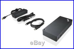 Lenovo 40A90090UK Laptop Docking Station, USB 3.0 (3.1 Gen 1) Type-C, VGA, Black
