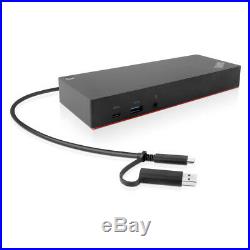 Lenovo 40AF0135UK Laptop Docking Station, USB 3.0 (3.1 Gen 1) Type-C/HDMI, Black