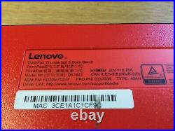 Lenovo ThinkPad Thunderbolt 3 Dock Gen 2 40AN DK1841 with PSU & USB C Lead
