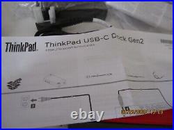 Lenovo ThinkPad USB-C Dock Gen 2 Docking Station Black No box