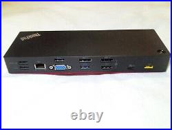 Lenovo Thinkpad Thunderbird 3. Usb C. 40AC0135UK 135W Dock + Psu + Cables
