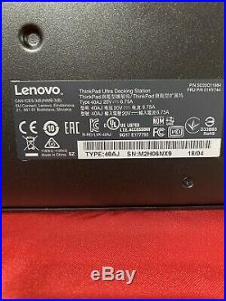 Lenovo Thinkpad Ultra Laptop Docking Station 40AJ USB 3.1 USB Type-C HDMI Used