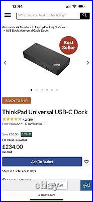 Lenovo Thinkpad Universal USB C Dock