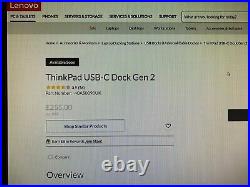 Lenovo Thinkpad usb-c gen 2 docking station