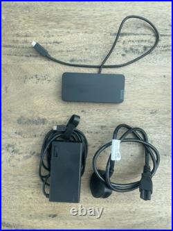Lenovo USB Type-C Dual Display Travel Hub Docking Station Displayport HDMI Black Lenovo USB Type-C Dual Display Travel Hub Docking Station Displayport HDMI Black