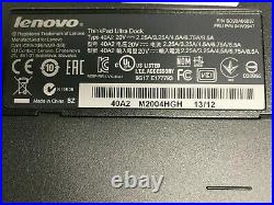 Lot of 20 Lenovo ThinkPad UltraDock Type 40A2 USB 3.0 Docking Station