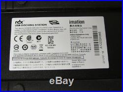 (Lot of 2) Imation RDX External USB 3.0 Docking Station Model # RDX-USB3