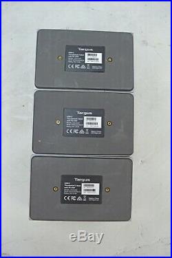 Lot of 3 Targus USB-C Thunderbolt 2 Dock PD 85W DOCK220 Docking Station Power