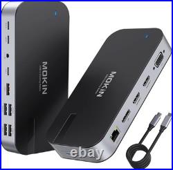 MOKiN USB C Docking Station Dual Monitor Laptop with 16 in 1 MOKiN USB C Docking Station Dual Monitor Laptop with 16 in 1