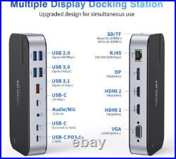 MOKiN USB C Docking Station Dual Monitor Laptop with 16 in 1 MOKiN USB C Docking Station Dual Monitor Laptop with 16 in 1